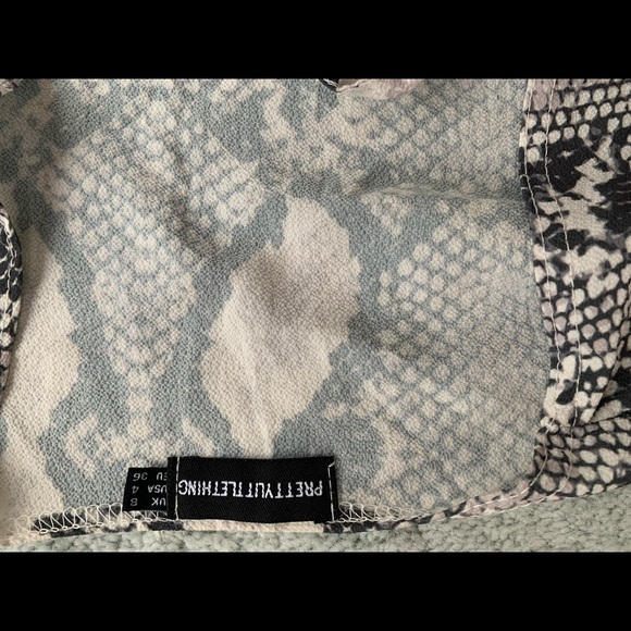 Snakeskin print tie top ( NEW W/O TAGS) - Picture 4 of 4